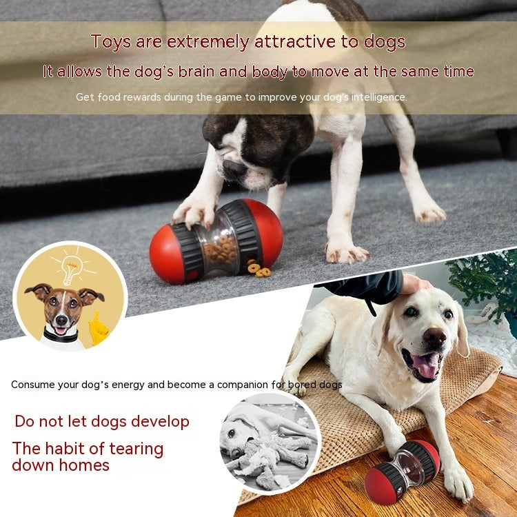 Food Dispensing Dog Toy Tumbler Leaky Food Ball Puzzle Toys Interactive Slowly Feeding Protect Stomach Increase