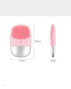 Mini Silicone Electric Face Cleansing Brush Massager