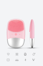 Mini Silicone Electric Face Cleansing Brush Massager