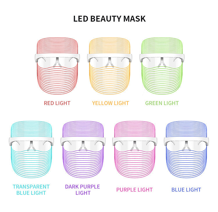 7 Color LED Mask Red Light Therapy Skin Rejuvenation Massager