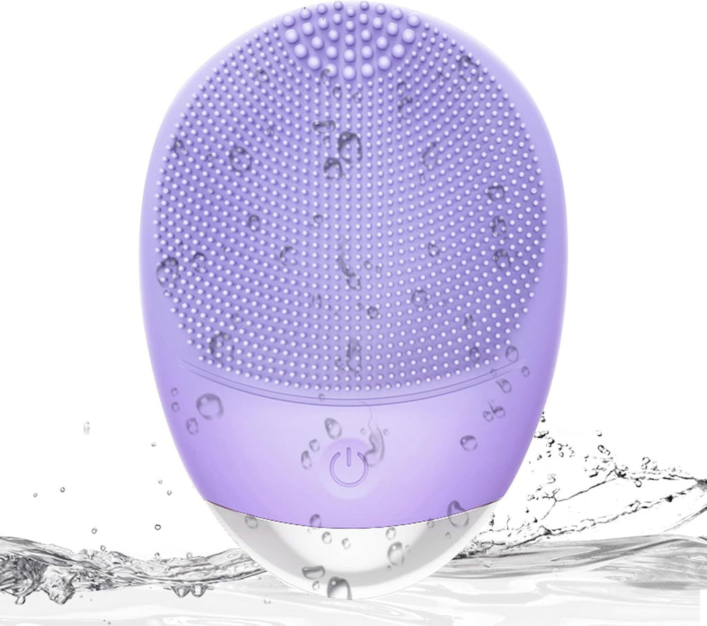 High Frequency Vibration Silicone Facial Cleansing Brush USB Rechargeable Electric Waterproof