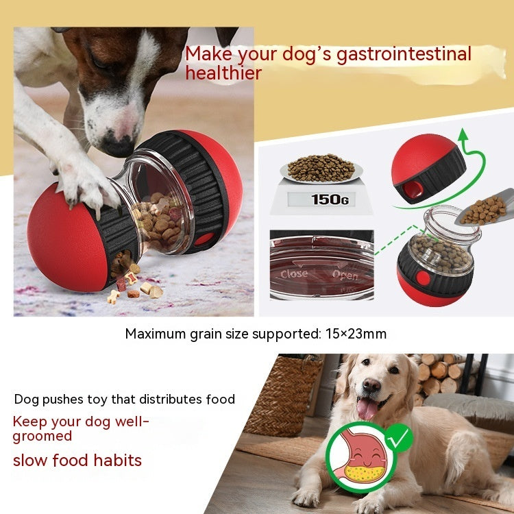 Food Dispensing Dog Toy Tumbler Leaky Food Ball Puzzle Toys Interactive Slowly Feeding Protect Stomach Increase