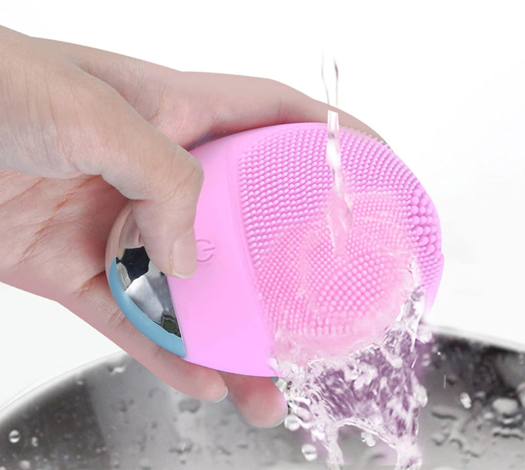 High Frequency Vibration Silicone Facial Cleansing Brush USB Rechargeable Electric Waterproof