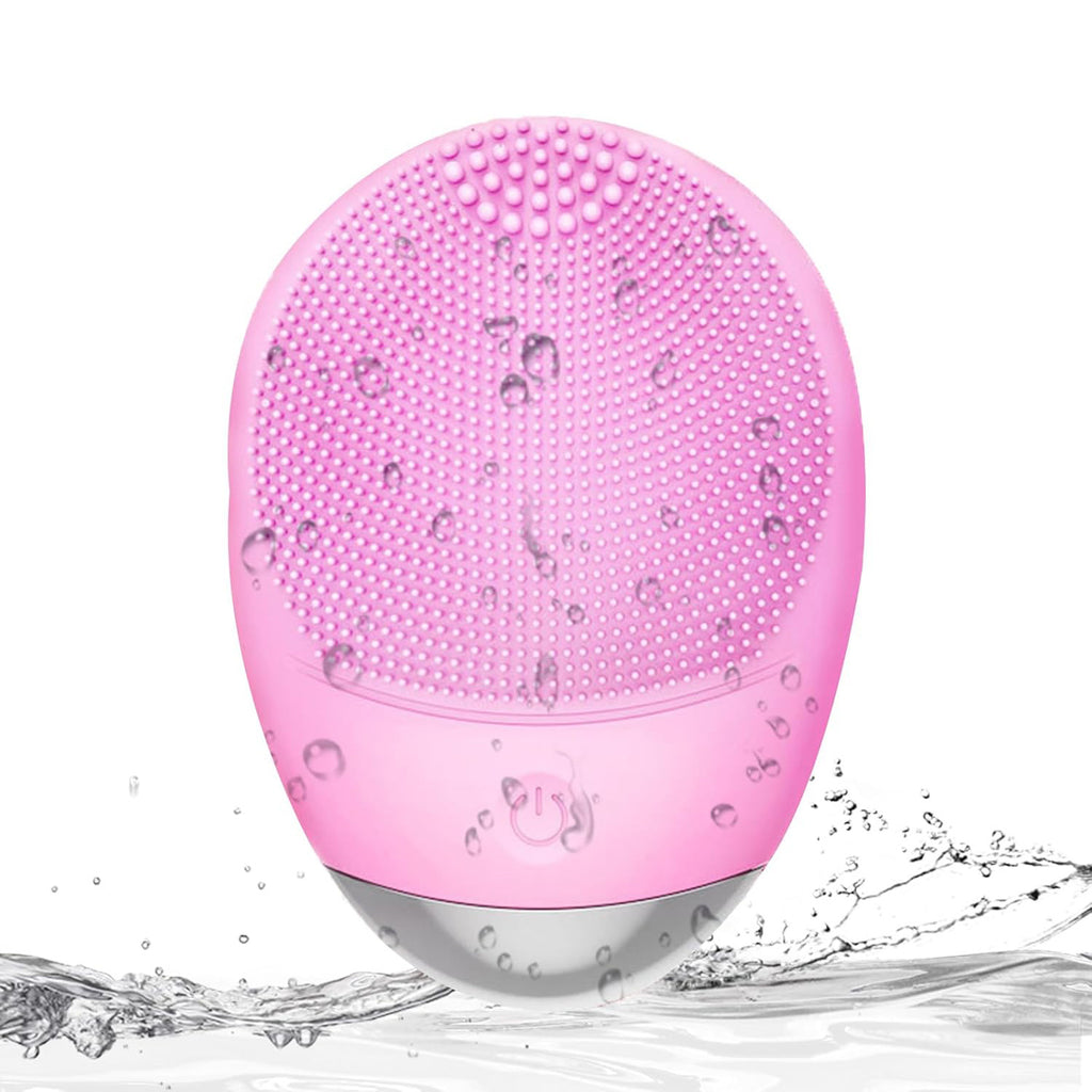 High Frequency Vibration Silicone Facial Cleansing Brush USB Rechargeable Electric Waterproof