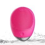 High Frequency Vibration Silicone Facial Cleansing Brush USB Rechargeable Electric Waterproof