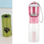 Portable Cat Dog Water Bottle Food Feeder