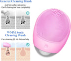 High Frequency Vibration Silicone Facial Cleansing Brush USB Rechargeable Electric Waterproof