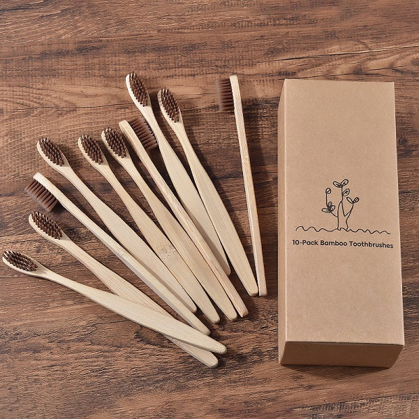 New Design Mixed Color Bamboo Toothbrush Eco Friendly Woode