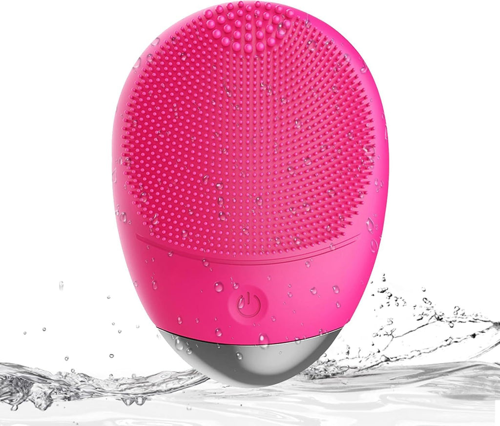 High Frequency Vibration Silicone Facial Cleansing Brush USB Rechargeable Electric Waterproof