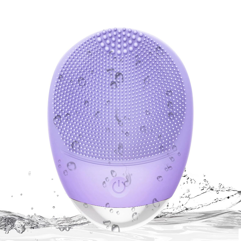 High Frequency Vibration Silicone Facial Cleansing Brush USB Rechargeable Electric Waterproof