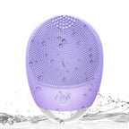 High Frequency Vibration Silicone Facial Cleansing Brush USB Rechargeable Electric Waterproof